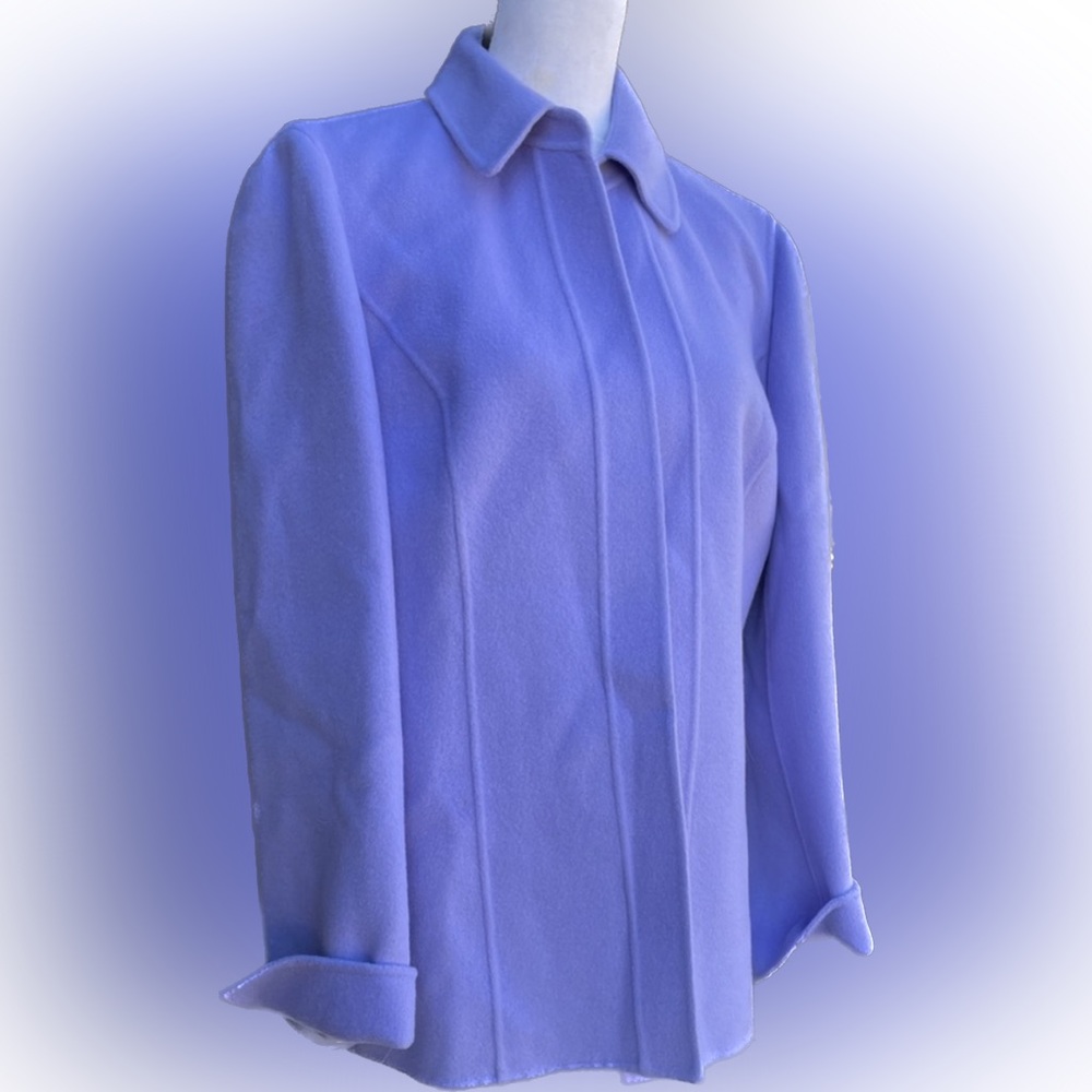 100% cashmere quality wool jacket by talbots, new. Gorgeous lavender color